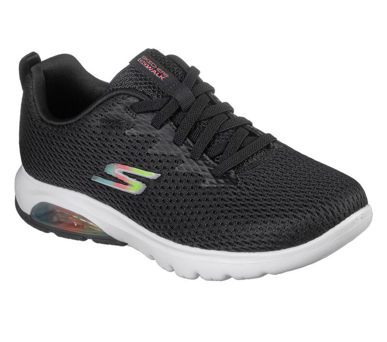 Skechers Gowalk Air - Whirl - Womens Sneakers Black/White [AU-LS9629]